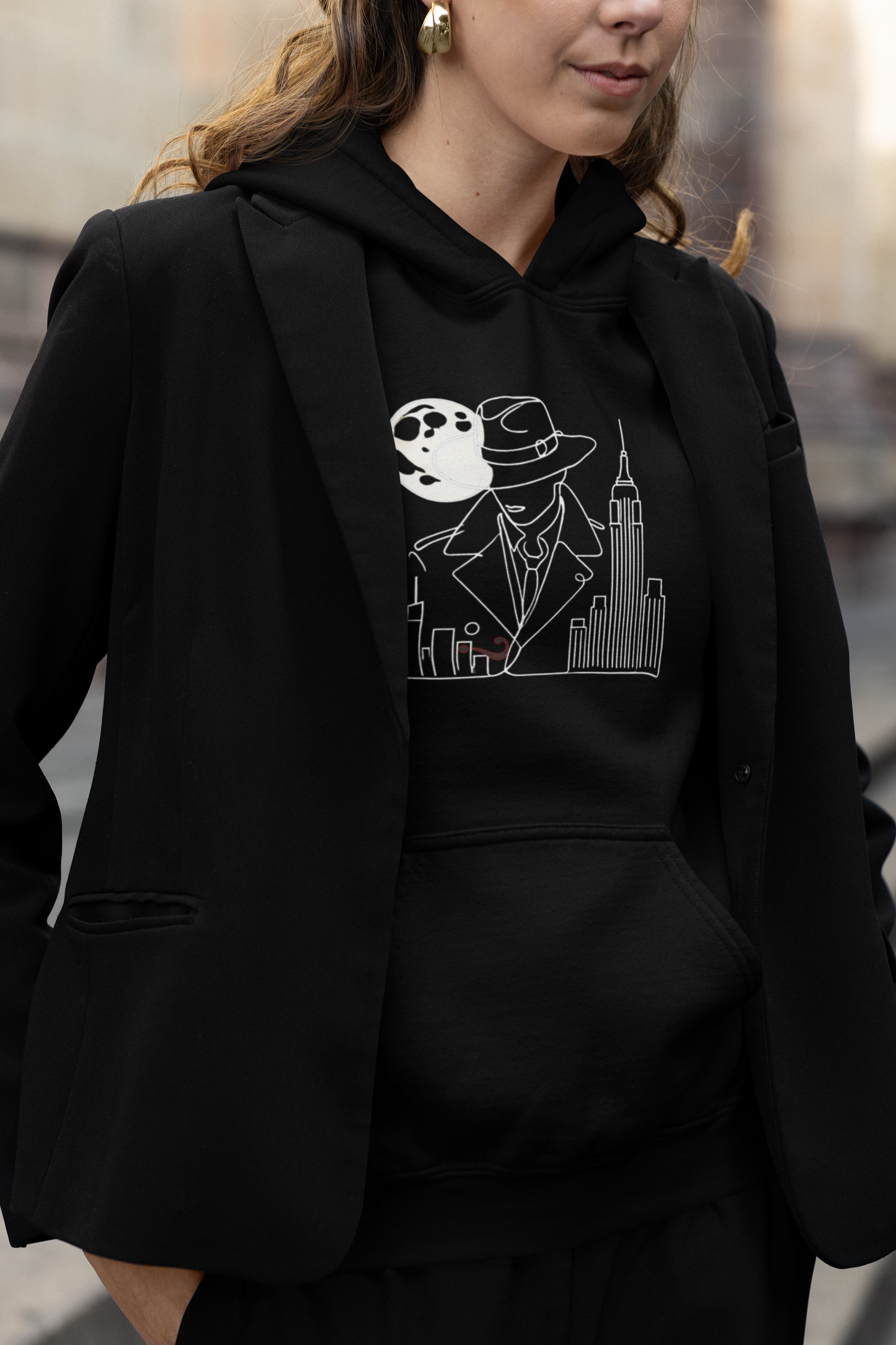 1969: Echoes on 42nd - Classic Film Hoodie