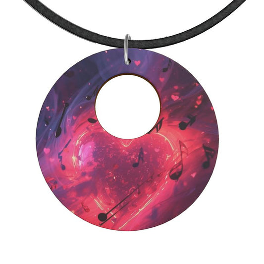 Heart The Arts™ Music Muse Wooden Pendant Choker