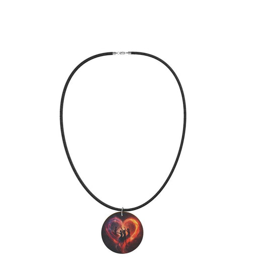 Heart The Arts™ Dance Muse Wooden Pendant Choker