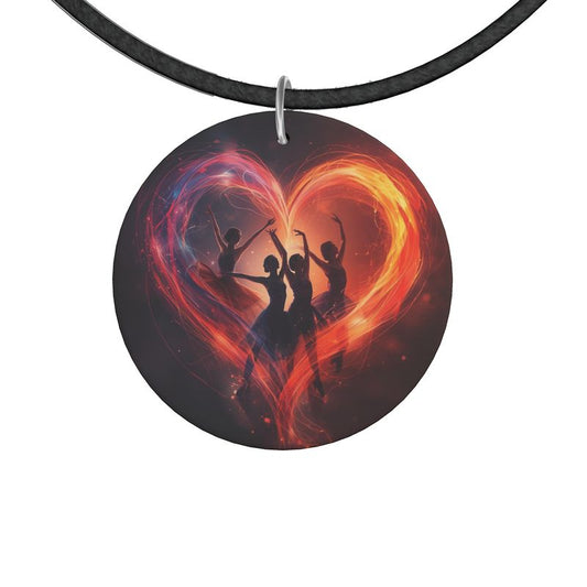 Heart The Arts™ Dance Muse Wooden Pendant Choker