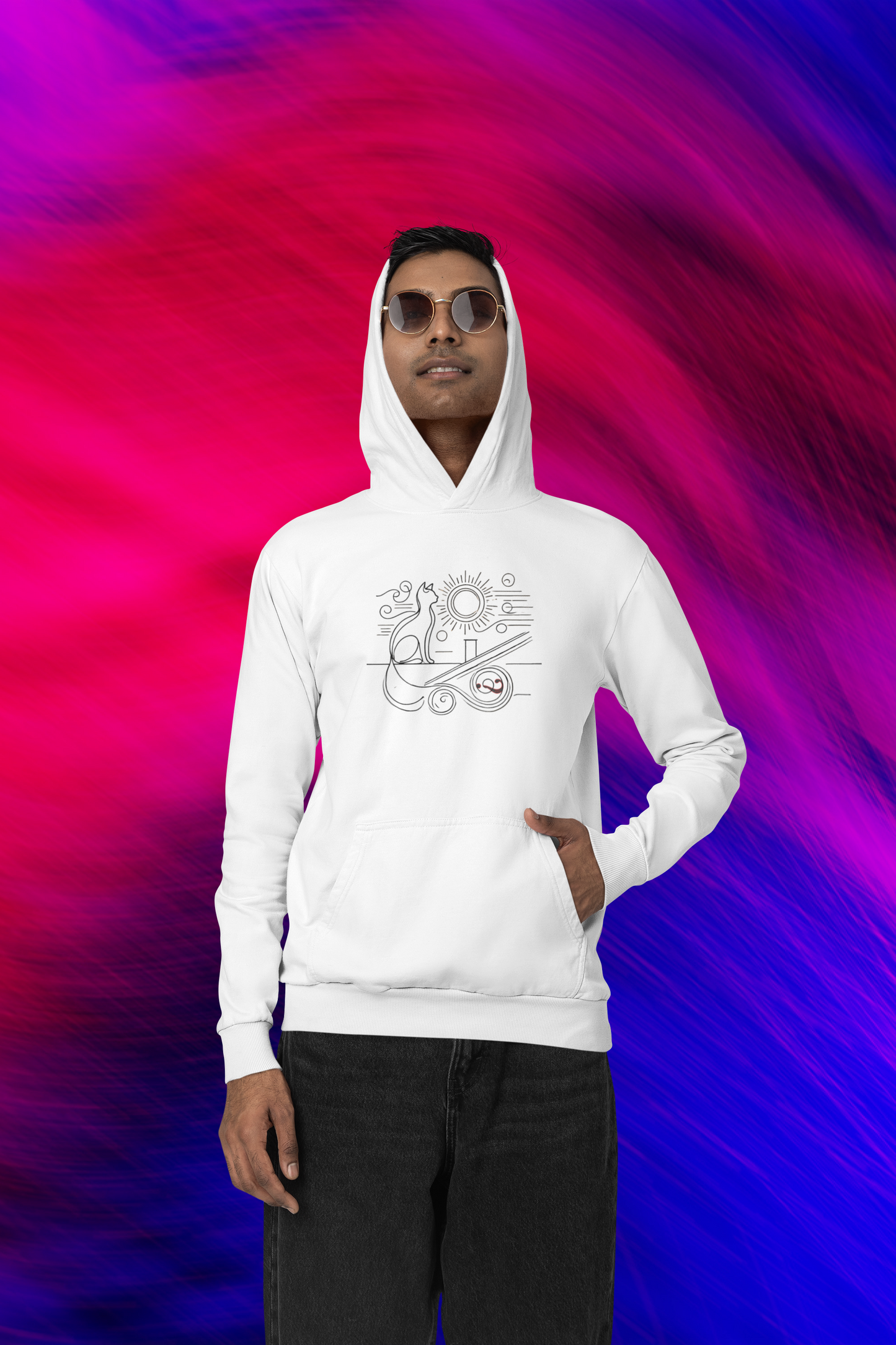1958: Burning Restlessness - Classic Film Hoodie